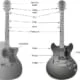 Guitar vector illustrations by James Treweek